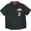 Big Boys' #1 RWB Short Sleeve Button Shop Shirt - Black