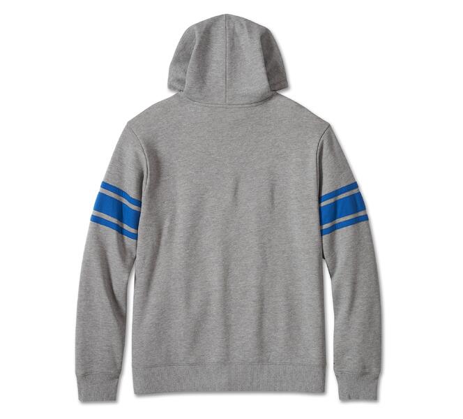 Men's #1 Racing Hoodie - Medium Grey Heather - Image 2