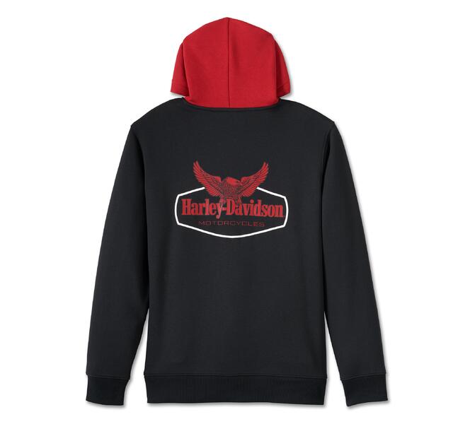Men's Flying Eagle Hoodie - Black Beauty - Image 2