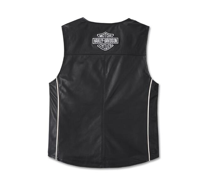 Harley-Davidson Men's Factory Leather Vest - Image 3
