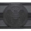 Harley-Davidson® Open Bar & Shield Eagle Entry Mat, Durable Rubber - Black