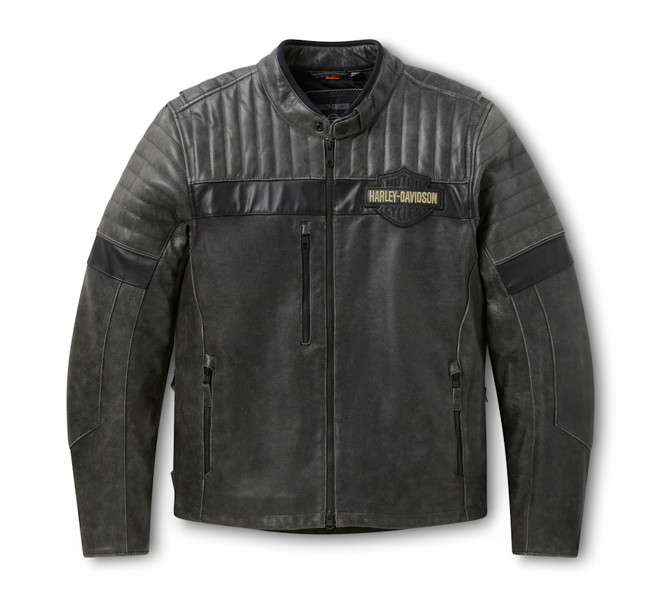 NEW ARRIVAL Men's H-D Passing Link III Leather Jacket