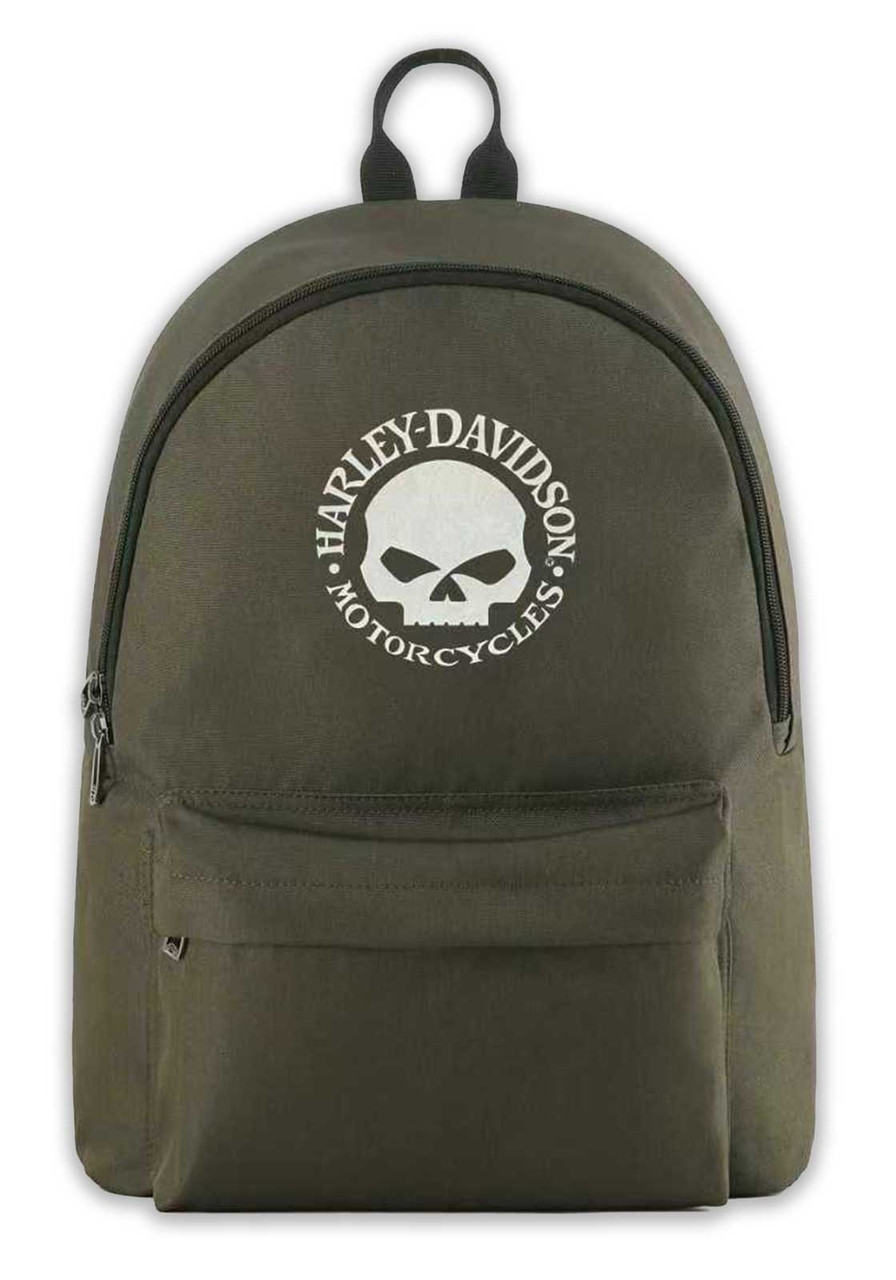 Rugged Willie G Skull Graphic Durable Backpack
