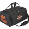 Bar & Shield Logo Duffel in Black/Orange