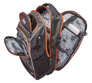 Renegade II" USB Backpack - Rust/Black - Image 3